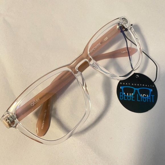 Quay Men’s Hardwire Blue Light Glasses Clear NWT - Picture 3 of 12